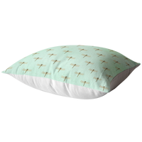 Mint Green Dragonfly Pillow or Pillow Cover | Cute Easter or Spring Home Decor