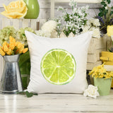 Lime Slice Throw Pillow or Cusion Cover