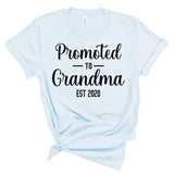 Promoted to Grandma Est 2020 Pregnancy Announcement Shirt for Women