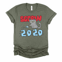 Screw 2020 Funny Pissed Off Cat Shirt for Men and Women
