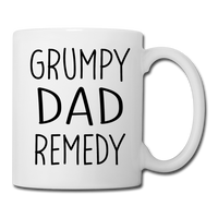 Grumpy Dad Remedy Mug for Men - white