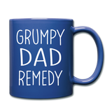 Grump Dad Remedy Funny Mug for Men - royal blue