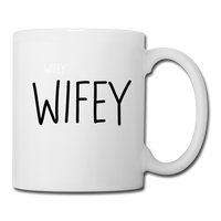 Wifey Coffee Mug for Women - white