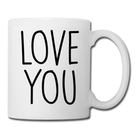 Love You Coffee Mug - white