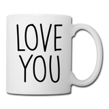 Love You Coffee Mug - white