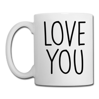 Love You Coffee Mug - white