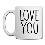 Love You Coffee Mug - white