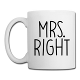 Mrs. Right Coffee/Tea Mug - white