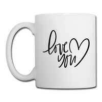 Love You Coffee or Tea Mug - white