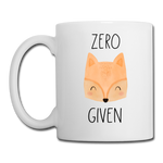 Zero Fox Given Coffee or Tea Mug - white