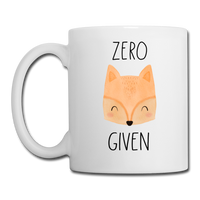 Zero Fox Given Coffee or Tea Mug - white