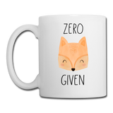 Zero Fox Given Coffee or Tea Mug - white