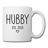 Hubby Est 2021 Mug - white