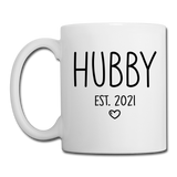 Hubby Est 2021 Mug - white