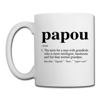 Papou Definition Coffee/Tea Mug - white
