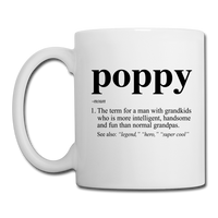 Poppy Definition Coffee/Tea Mug - white