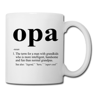 Opa Definition Coffee/Tea Mug - white