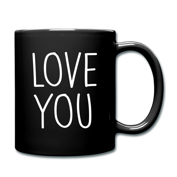 Love You Coffee Mug - black