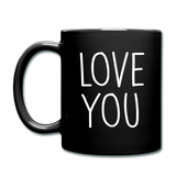 Love You Coffee Mug - black