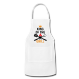 King of the Grill Adjustable Apron with Pockets - white