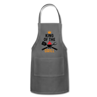 King of the Grill Adjustable Apron with Pockets - charcoal