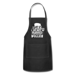 I Like My Butt Rubbed and My Pork Pulled Adjustable Apron - black