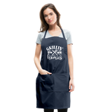 Grillin' with My Homies Adjustable Apron with Pockets for Women - navy