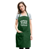 Grillin' with My Homies Adjustable Apron with Pockets for Women - forest green