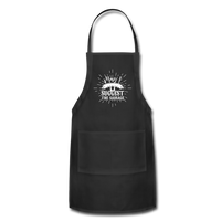 May I Suggest the Sausage Funny Adjustable BBQ Grilling Apron with Pockets for Men - black