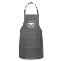 May I Suggest the Sausage Funny Adjustable BBQ Grilling Apron with Pockets for Men - charcoal