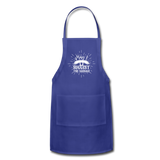 May I Suggest the Sausage Funny Adjustable BBQ Grilling Apron with Pockets for Men - royal blue