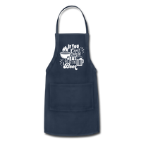 If You Can't Stand the Heat Go Get Me a Beer Adjustable Apron with Pockets - navy