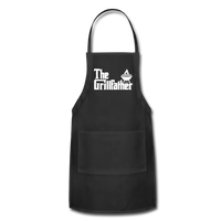 The Grillfather Adjustable Apron with Pockets for Men - black