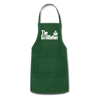 The Grillfather Adjustable Apron with Pockets for Men - forest green