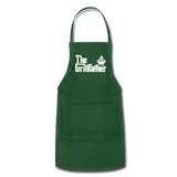 The Grillfather Adjustable Apron with Pockets for Men - forest green