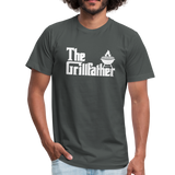 The Grillfather Unisex Jersey T-Shirt by Bella + Canvas - asphalt