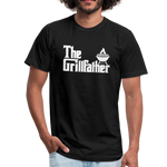 The Grillfather Unisex Jersey T-Shirt by Bella + Canvas - black