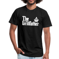 The Grillfather Unisex Jersey T-Shirt by Bella + Canvas - black