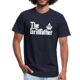 The Grillfather Unisex Jersey T-Shirt by Bella + Canvas - navy