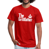 The Grillfather Unisex Jersey T-Shirt by Bella + Canvas - red