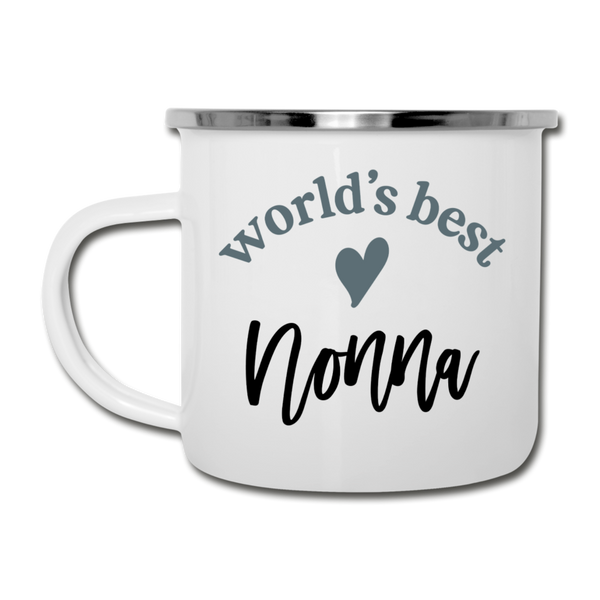 World's Best Nonna Camping Mug - white
