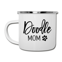 Doodle Mom Camping Mug - white