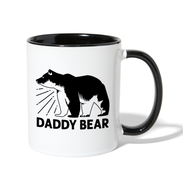 Daddy Bear 11oz Contrast Coffee Mug - white/black