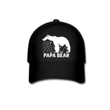 Papa Bear Baseball Cap - black