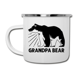Grandpa Bear Camping Mug - white