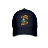 Master Baiter Funny Fishing Baseball Cap for Men Fisherman - navy