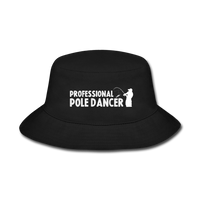 Professional Pole Dancer Bucket Hat - black