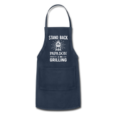 Stand Back Papa Don Is Grilling Adjustable Apron - navy