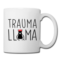 Trauma Llama Coffee/Tea Mug - white
