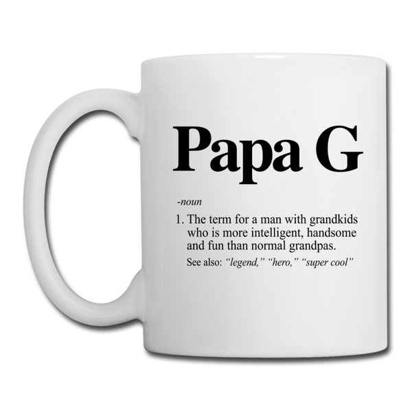 Papa G Coffee/Tea Mug - white